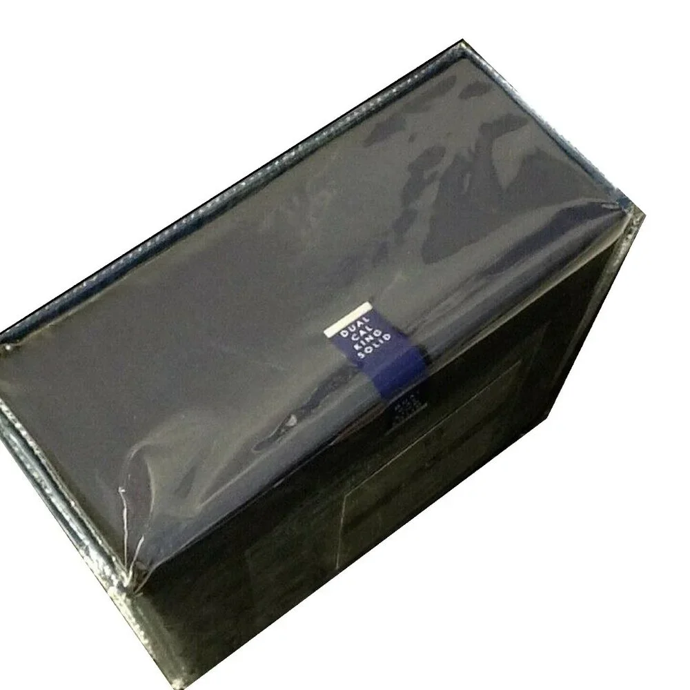 five-piece NAVY Wamsutta 500 TC 100% Cotton SPLIT CAL KING Sheet Set a.k.a. DUAL